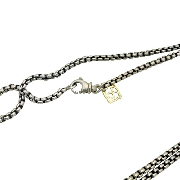 David Yurman Unisex 2.7mm Silver Box Chain Necklace - Picture 2 of 2